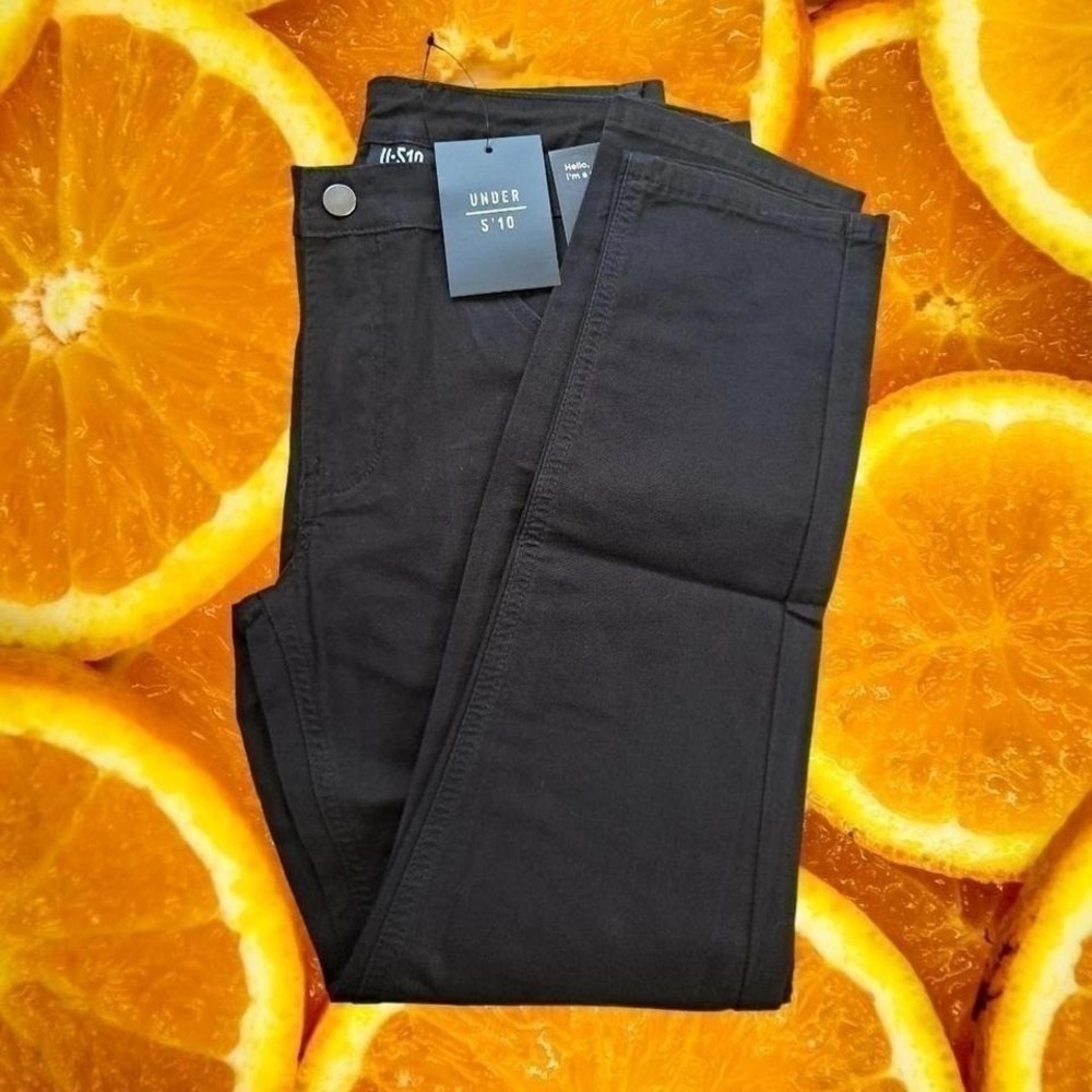 Under 510‎ Black Canvas Pants Casual Everyday Trousers Basic 32x26
